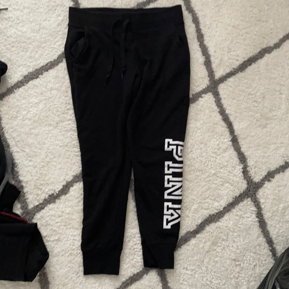 black sweatpants from pink